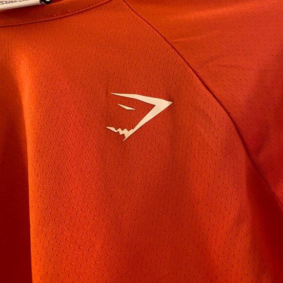 Gymshark Training Long Sleeve Crop Top Small Burnt Orange Athleisure Workout - Picture 5 of 8